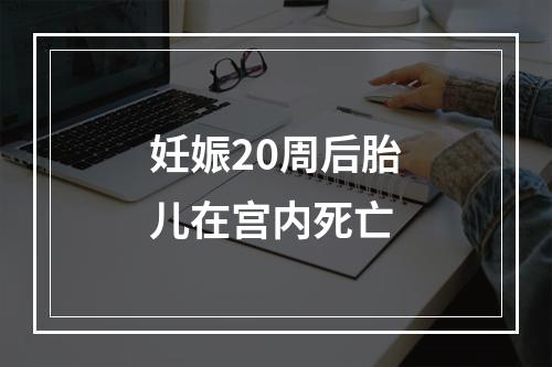 妊娠20周后胎儿在宫内死亡