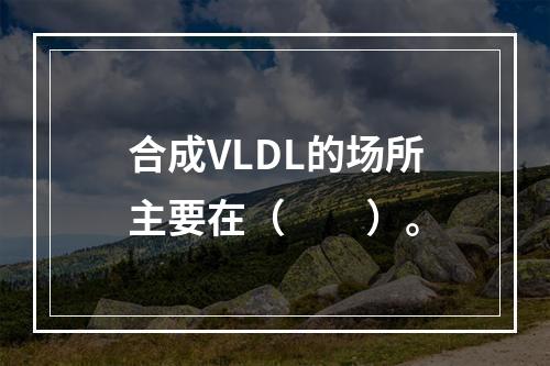 合成VLDL的场所主要在（　　）。