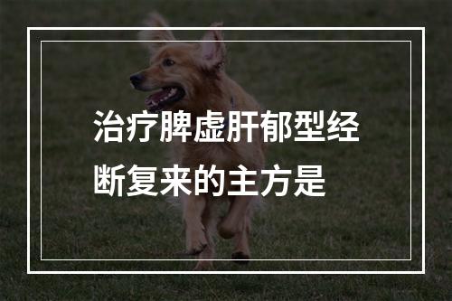 治疗脾虚肝郁型经断复来的主方是