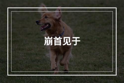 崩首见于