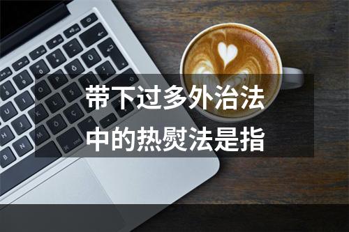 带下过多外治法中的热熨法是指