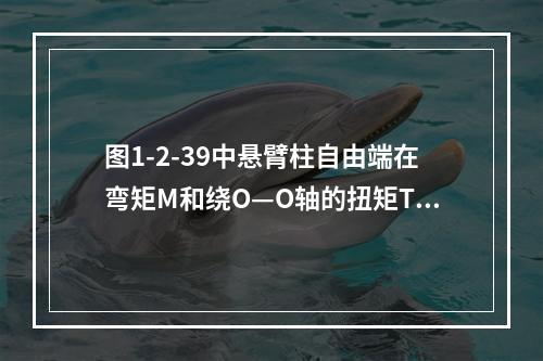 图1-2-39中悬臂柱自由端在弯矩M和绕O—O轴的扭矩T作