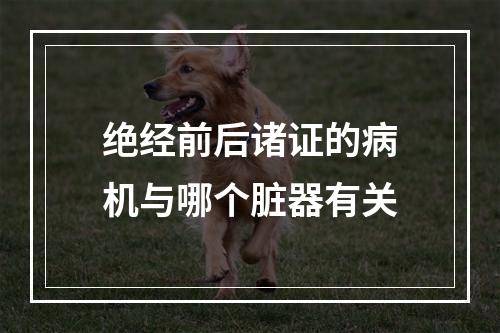 绝经前后诸证的病机与哪个脏器有关