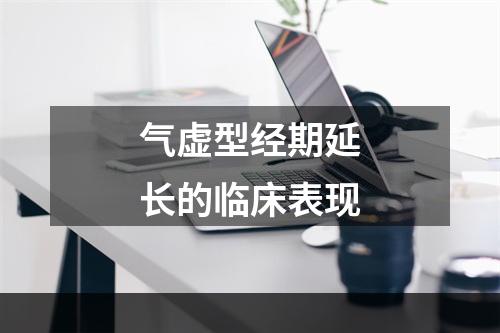 气虚型经期延长的临床表现