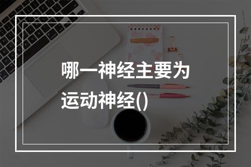 哪一神经主要为运动神经()