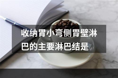 收纳胃小弯侧胃壁淋巴的主要淋巴结是