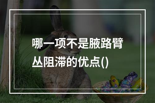 哪一项不是腋路臂丛阻滞的优点()