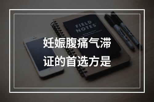 妊娠腹痛气滞证的首选方是