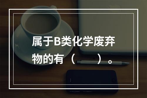 属于B类化学废弃物的有（　　）。