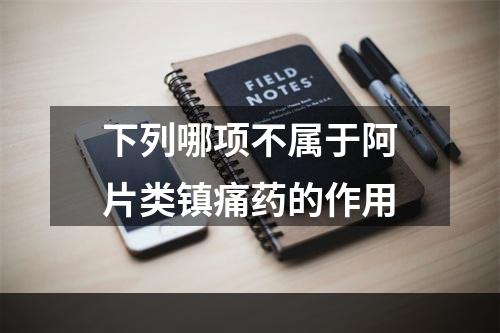 下列哪项不属于阿片类镇痛药的作用