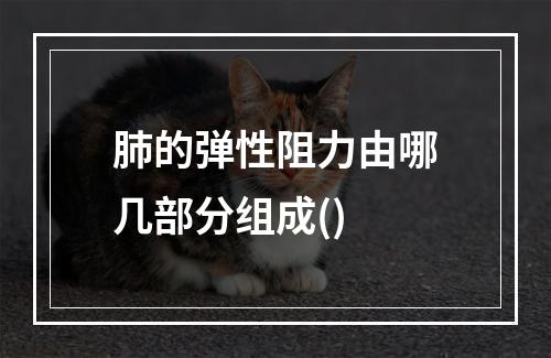 肺的弹性阻力由哪几部分组成()