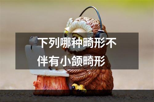 下列哪种畸形不伴有小颌畸形