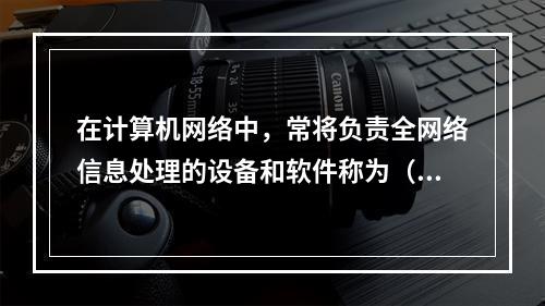 在计算机网络中，常将负责全网络信息处理的设备和软件称为（　