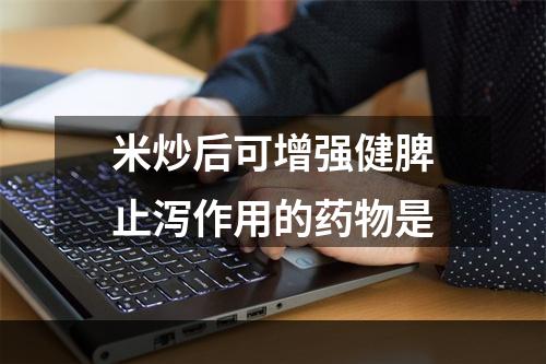 米炒后可增强健脾止泻作用的药物是