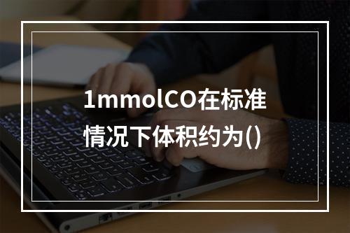 1mmolCO在标准情况下体积约为()