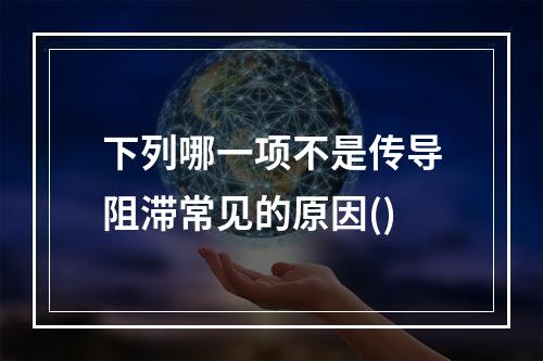 下列哪一项不是传导阻滞常见的原因()