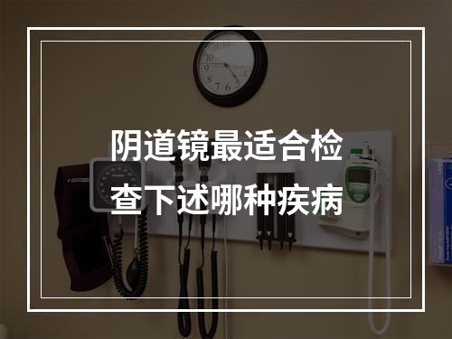 阴道镜最适合检查下述哪种疾病