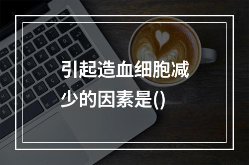 引起造血细胞减少的因素是()