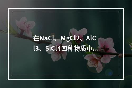 在NaCl、MgCl2、AlCl3、SiCl4四种物质中，