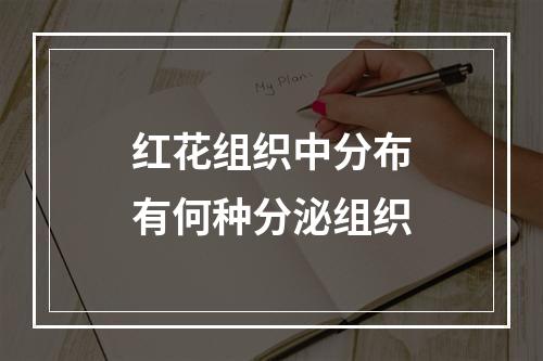 红花组织中分布有何种分泌组织