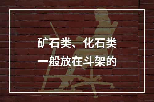 矿石类、化石类一般放在斗架的