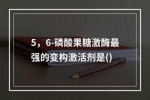 5，6-磷酸果糖激酶最强的变构激活剂是()