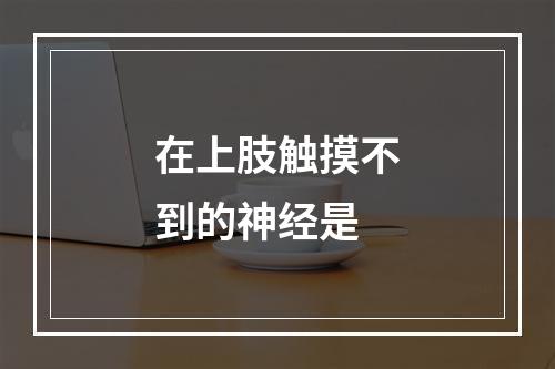 在上肢触摸不到的神经是