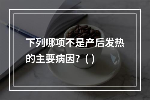 下列哪项不是产后发热的主要病因？( )