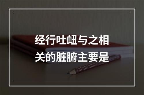 经行吐衄与之相关的脏腑主要是