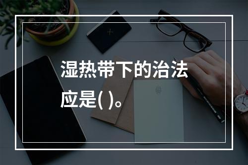 湿热带下的治法应是( )。