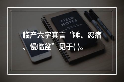 临产六字真言“睡、忍痛、慢临盆”见于( )。