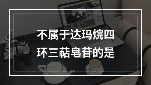 不属于达玛烷四环三萜皂苷的是