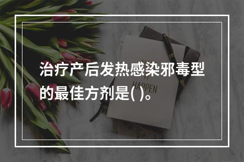 治疗产后发热感染邪毒型的最佳方剂是( )。