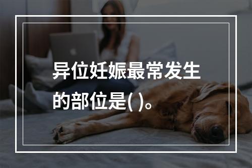 异位妊娠最常发生的部位是( )。