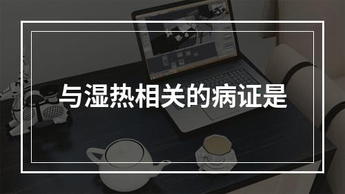 与湿热相关的病证是