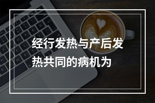 经行发热与产后发热共同的病机为