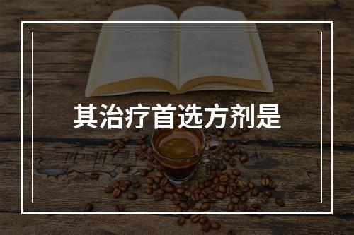 其治疗首选方剂是