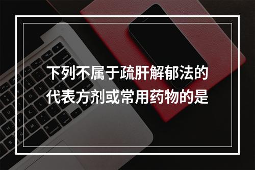 下列不属于疏肝解郁法的代表方剂或常用药物的是