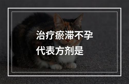 治疗瘀滞不孕代表方剂是