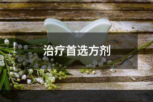 治疗首选方剂