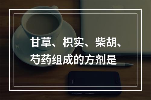 甘草、枳实、柴胡、芍药组成的方剂是