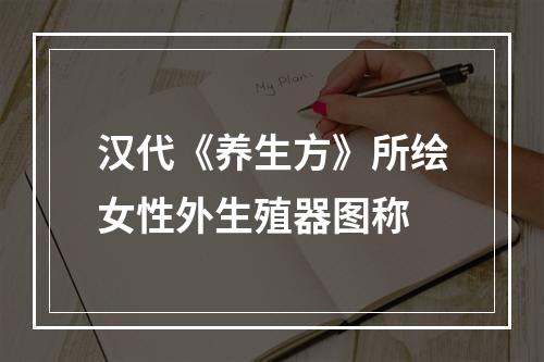 汉代《养生方》所绘女性外生殖器图称