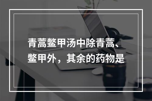 青蒿鳖甲汤中除青蒿、鳖甲外，其余的药物是