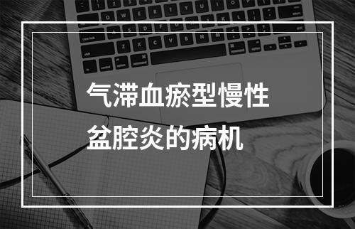 气滞血瘀型慢性盆腔炎的病机