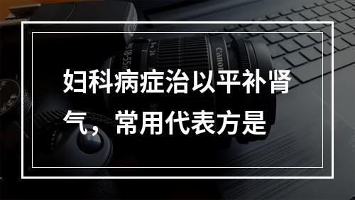 妇科病症治以平补肾气，常用代表方是