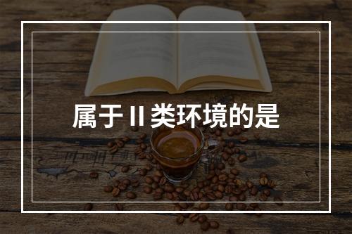 属于Ⅱ类环境的是