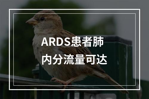 ARDS患者肺内分流量可达