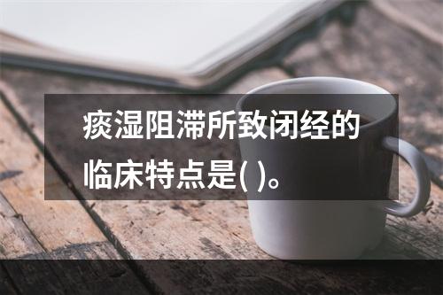 痰湿阻滞所致闭经的临床特点是( )。