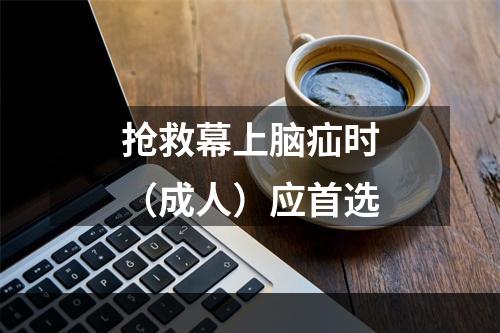 抢救幕上脑疝时（成人）应首选