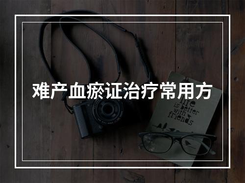 难产血瘀证治疗常用方